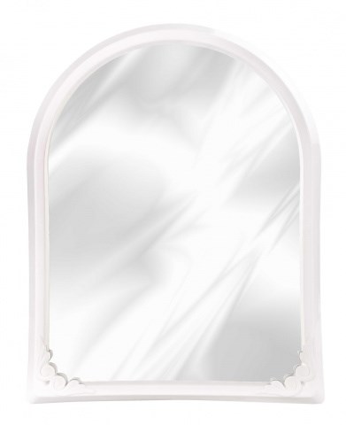 Зеркало в рамке 495х390мм (белый) М7405 1*6 - фото 147159