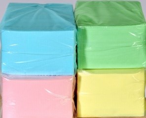Салфетки 25х25 100л цветные 1/30 А154 - фото 163229