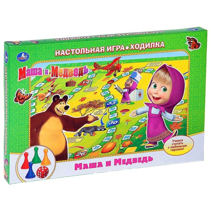 Игра настольная Ходилка Маши и медведь Умка 1550766 1550766 - фото 165906