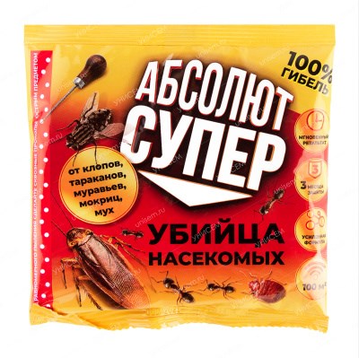 Средство Абсолют Дуст Супер 100г Зеленый Остров 1*50 В110 - фото 169551