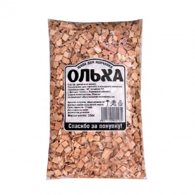 Щепа для копчения Ольха 250гр РКМ 1*30 В243 - фото 170111
