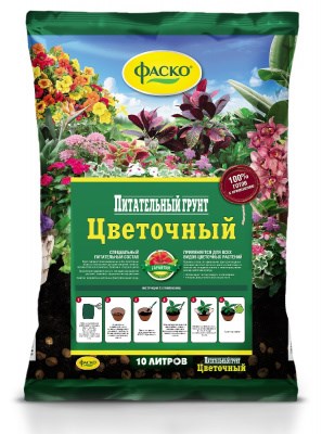 Грунт Цветочный Универсальный Фаско 10л 1*5шт В172 - фото 170416