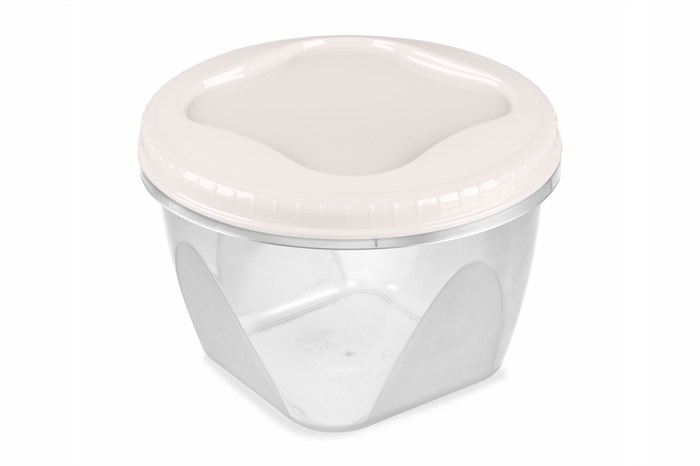 Банка с завинчивающейся крышкой Тондо 0,45л кремовая С284КРЕМ С284КРЕМ