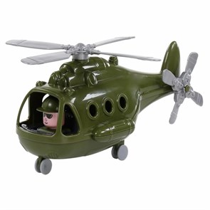 Игрушка Вертолет военный Альфа в сеточке Полесье 72436 5084218