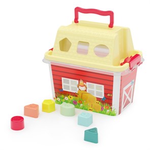 Набор игрушек Ферма (контейнер с крышкой,формочки) М6626 1*12