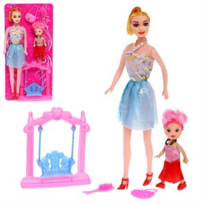 Кукла модель Оля с малышкой с аксессуарами 4666809