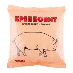 Добавка кормовая Крепковит для поросят и свиней 900гр 1*10