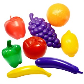 Набор игровой Овощи, фрукты 8 штук 5451141
