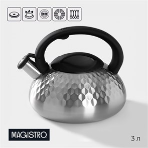 {{productViewItem.photos[photoViewList.activeNavIndex].Alt || productViewItem.photos[photoViewList.activeNavIndex].Description || 'Чайник 3л нерж со свистком Magistro, Glow, серебро, индукция, ручка soft-touch 4501424'}}
