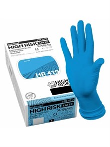 Перчатки резиновые Manual HR XL 1*25 синие А125