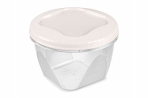 Банка с завинчивающейся крышкой Тондо 0,45л кремовая С284КРЕМ С284КРЕМ