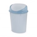 Контейнер для мусора 8л овальный (голубой) М1377 1*5 - фото 161057