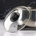 Крышка стеклянная d=20 см для сковороды и кастрюли Доляна нержавеющий обод, пл ручка 9293623 9293623 - фото 166897 Крышка стеклянная d=20 см для сковороды и кастрюли Доляна нержавеющий обод, пл ручка 9293623 9293623 - фото 166897