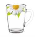 Кружка 0,3л стекло Живая природа.Ромашка 334-ДР 334-ДР - фото 167834