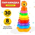 Пирамидка Львёнок 8 колец 4370111 4370111 - фото 168450