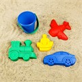 Набор для игры в песке №115 (4 формочки, ведро) 3301625 3301625 - фото 169194