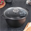 Кастрюля 3л KUKMARA Традиция 22?12.5см, литой аллмин, стекл.крышка 172925 172925 - фото 169992