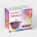 Кастрюля 3л KUKMARA Trendy style литой алюминей, стекл. крышка фиолетовая 4611520 4611520 - фото 170046 Кастрюля 3л KUKMARA Trendy style литой алюминей, стекл. крышка фиолетовая 4611520 4611520 - фото 170046