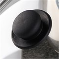 Крышка стеклянная d=26 см для сковороды и кастрюли Доляна нержавеющий обод, пл. ручка 9293626 9293626 - фото 170083 Крышка стеклянная d=26 см для сковороды и кастрюли Доляна нержавеющий обод, пл. ручка 9293626 9293626 - фото 170083